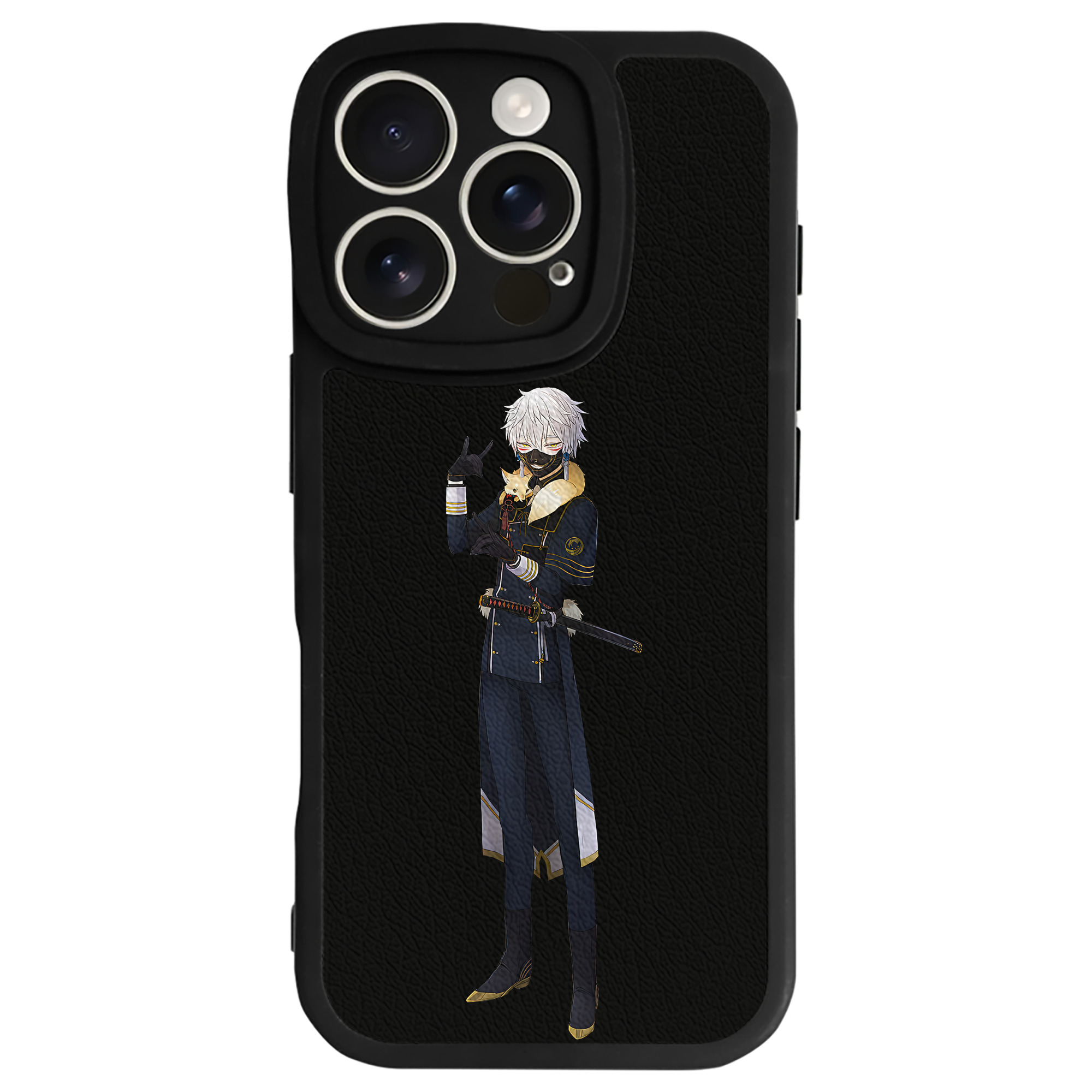（画像用） 刀剣乱舞 Touken Ranbu 【iPhone 16シリーズ対応】シリコンスマホケース（レザー調） 材質：シリコン